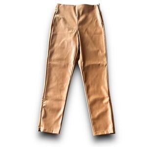 Old Navy faux leather pants camel size 6